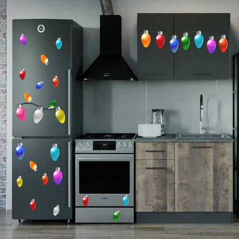 Euoloar magnets suit refrigerators, dishwashers, and metal surfaces.