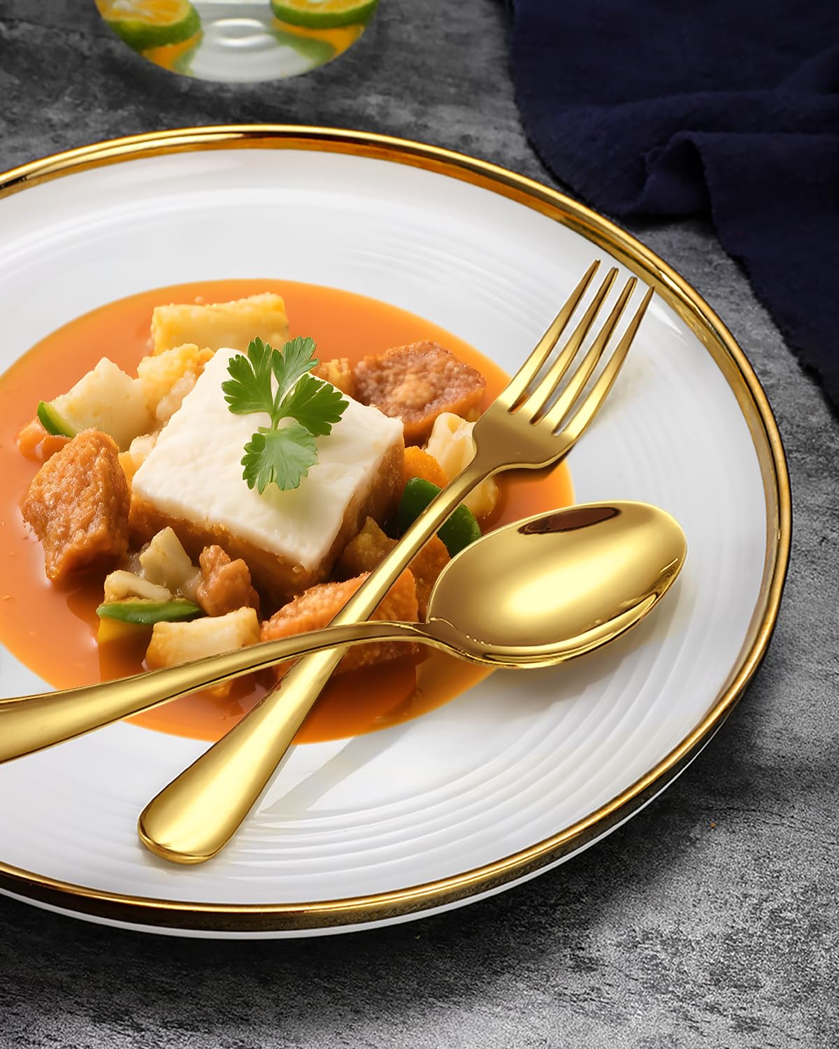 EUIRIO dinner spoons with smooth edges for comfortable dining