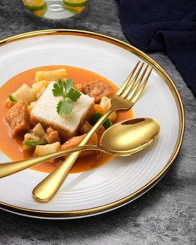 EUIRIO dinner spoons with smooth edges for comfortable dining
