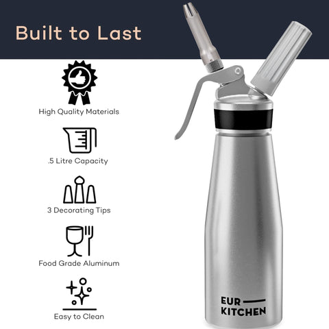 EurKitchen cleaning brush helps thorough maintenance after every use.