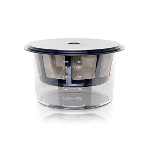 Euro Cuisine GY60 Greek Yogurt Maker with stainless steel strainer for rich, creamy yogurt.