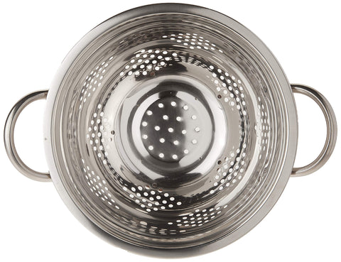 Euro-Ware stainless steel colander is rust-resistant and dishwasher safe