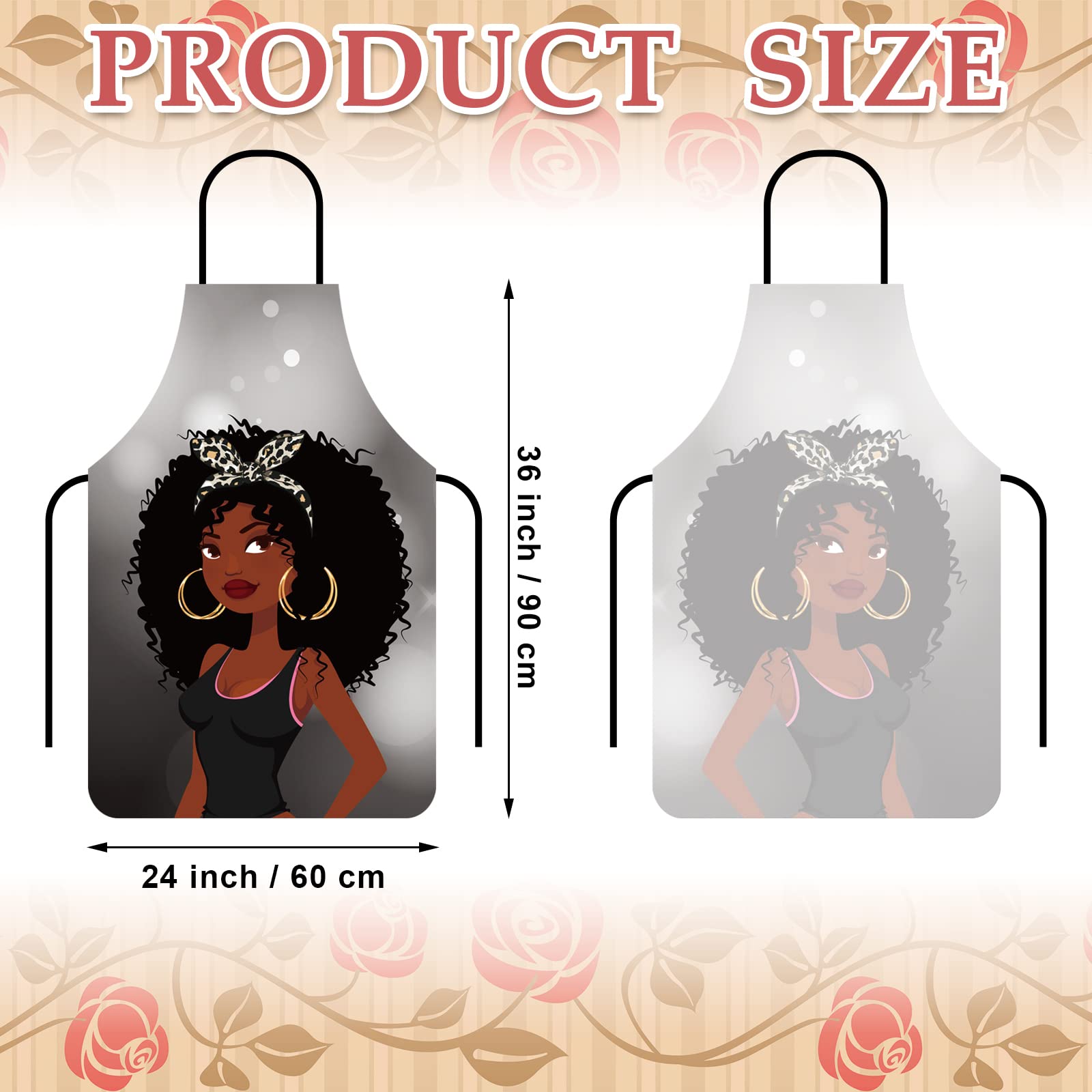 Eurzom African print apron for baking keeps spills away and looks stylish