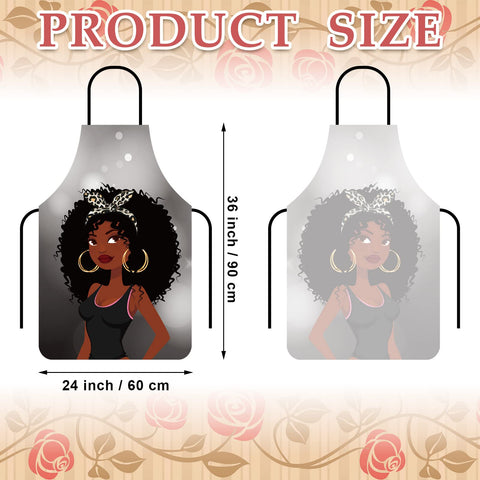 Eurzom African print apron for baking keeps spills away and looks stylish