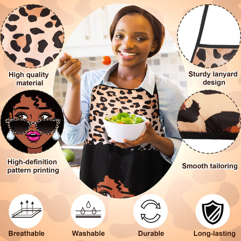 Eurzom cooking apron with wide coverage 90 by 60 cm