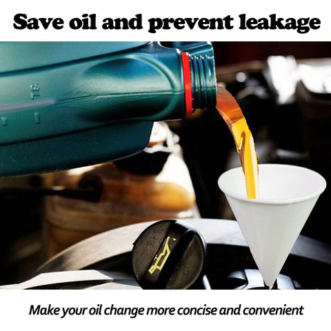 Euslbak environmentally friendly paper funnels reduce waste.