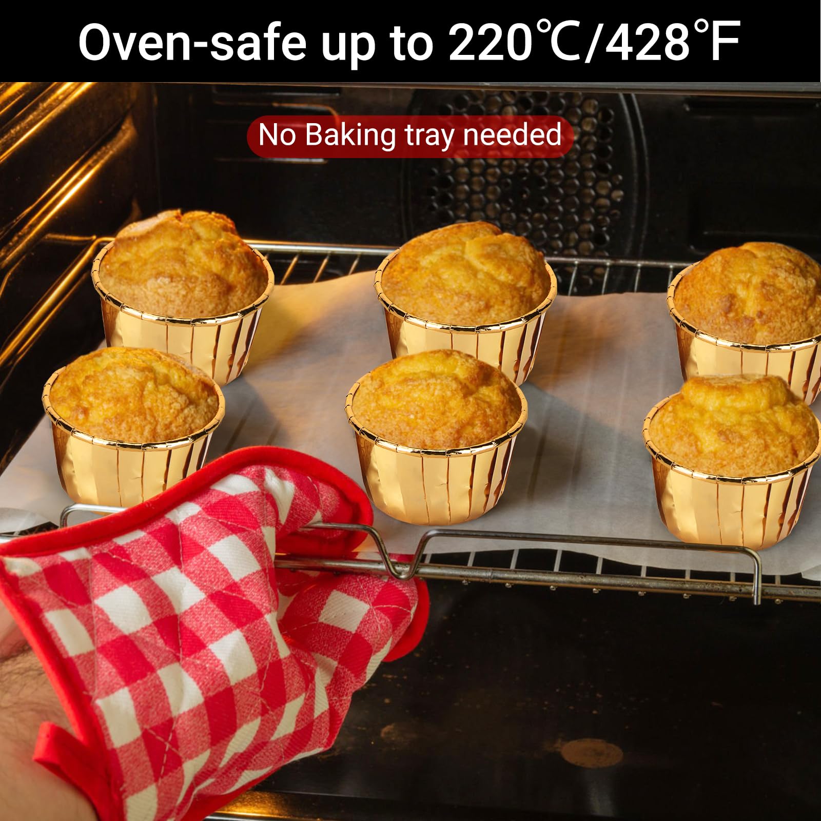 EUSOAR gold cups provide even heat baking results.