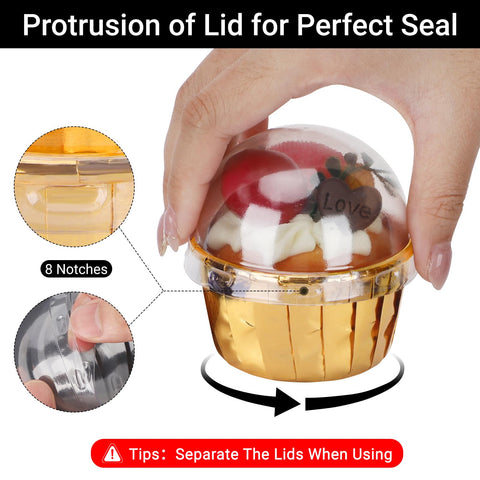 EUSOAR gold multipurpose foil cups for picnics and parties.