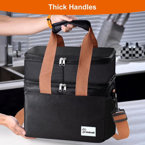 Eutopic lunch bag offers thermal insulation to keep food warm or cold.