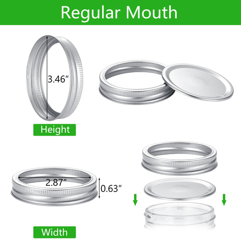 EvaHab split-type metal lids fit Ball and Kerr jars for reliable canning