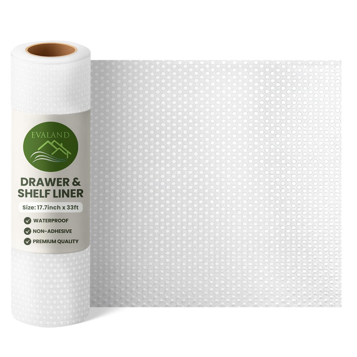 Evaland kitchen cabinet liner waterproof protects surfaces from spills and moisture.