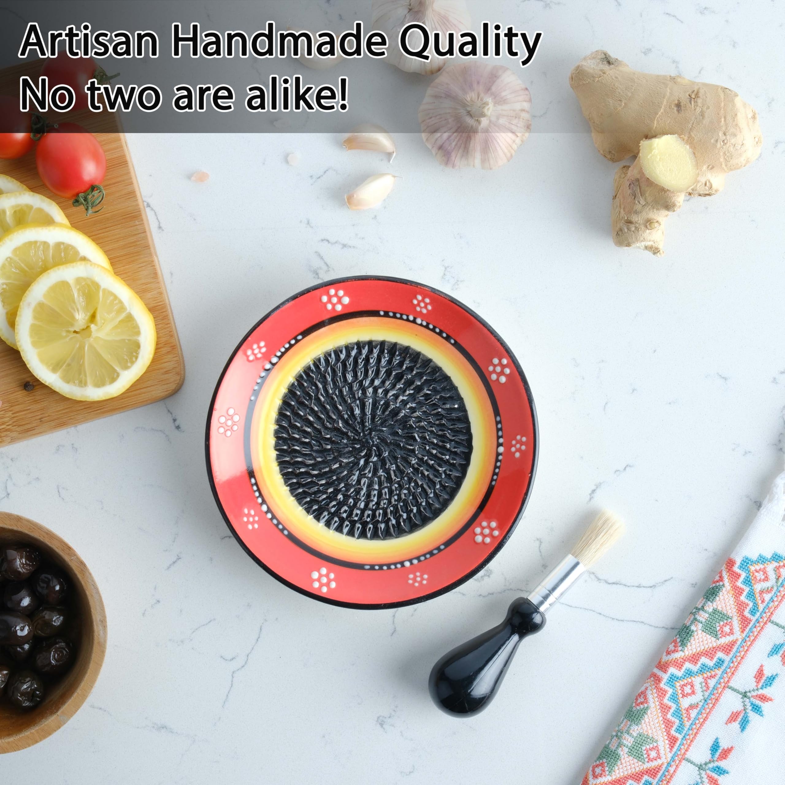 EVANILIFE ceramic grater plate cheese chocolate use for fine textures