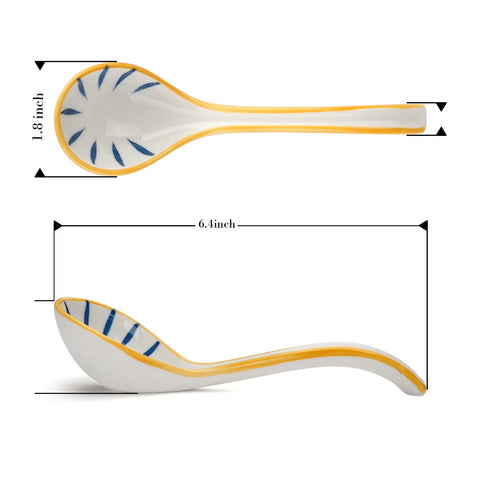 Evannt long-handle spoon for ramen, pho, and dumplings