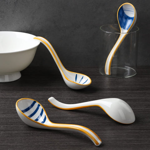 Evannt underglaze-pattern spoon elevates festive table settings