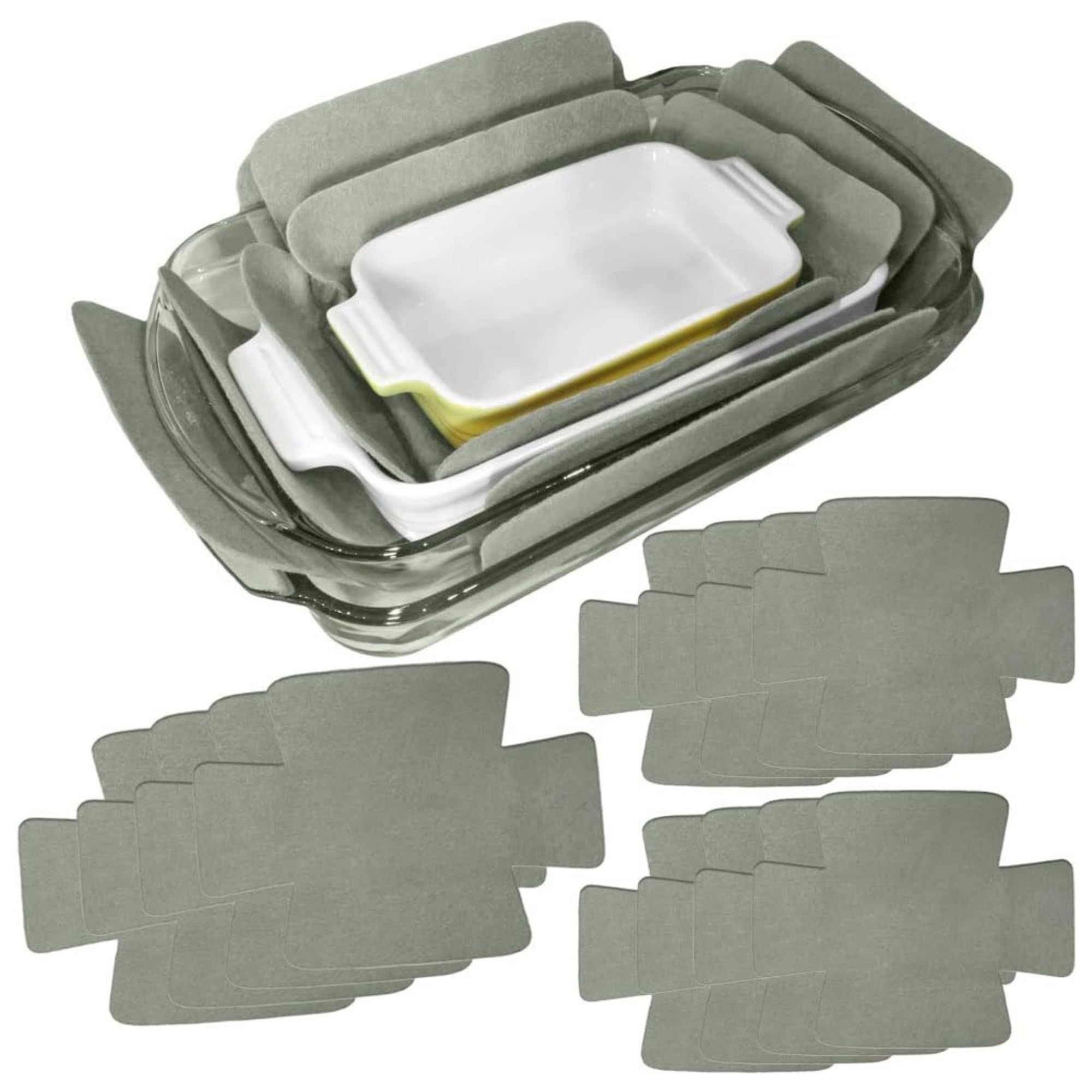 Evelots bakeware scratch protectors between pans cushion stacking.