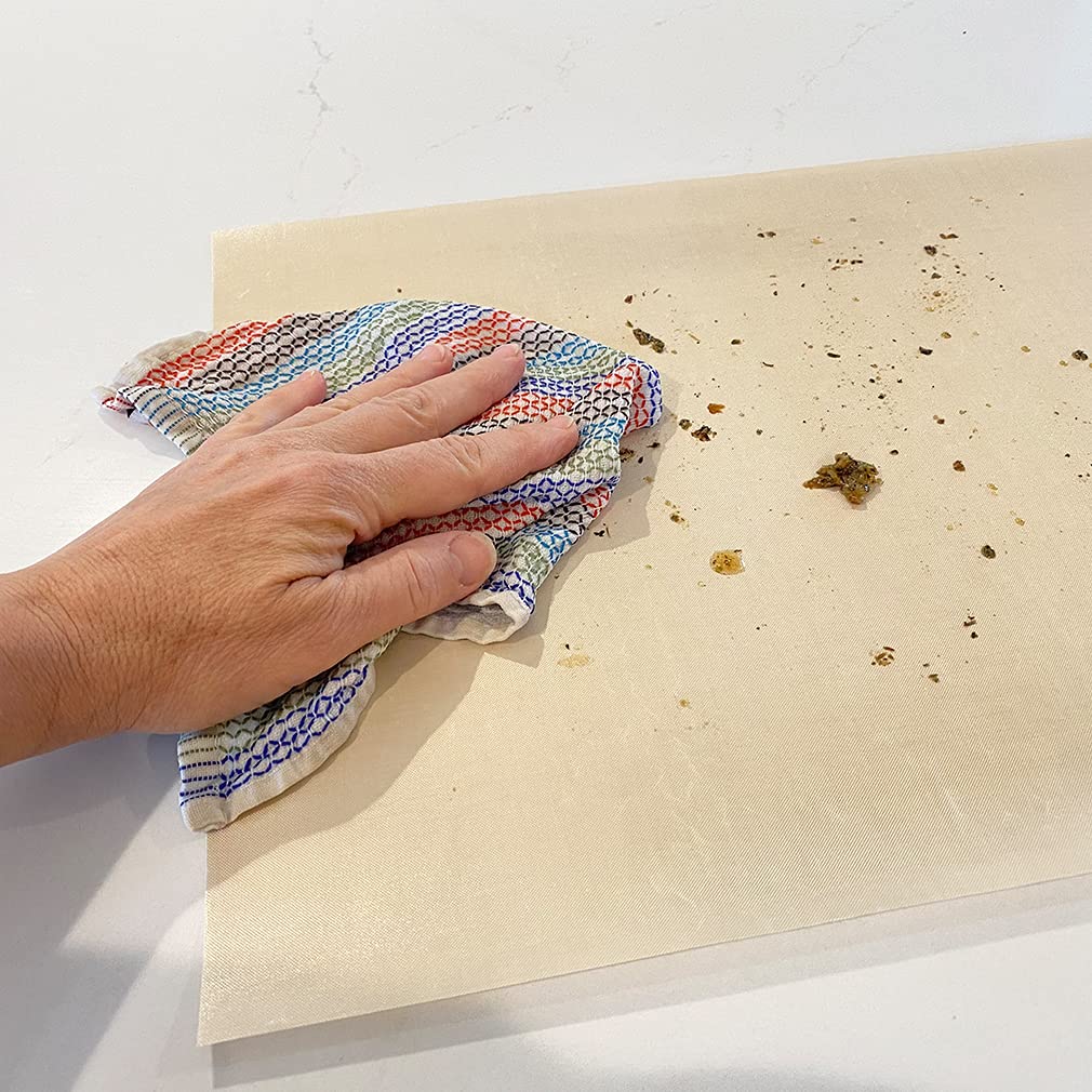 Evelots liner heat resistant to 500 degrees during baking.