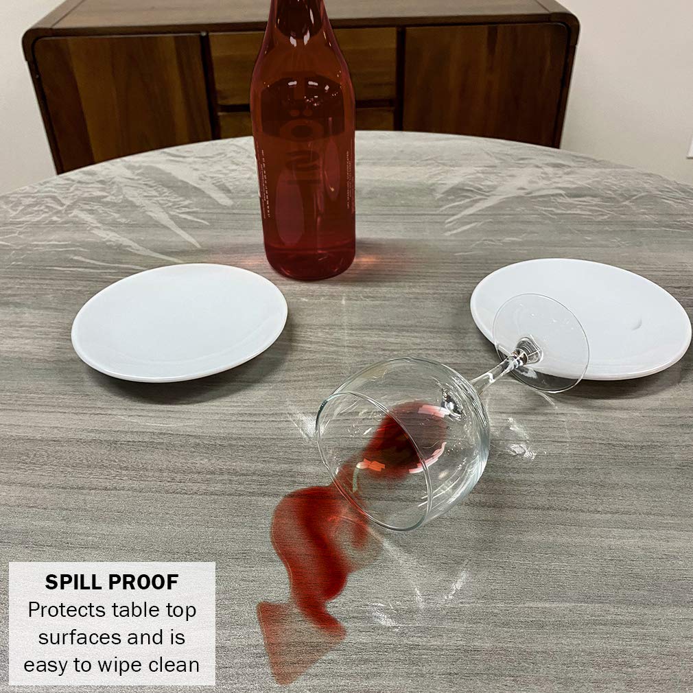 Evelots indoor/outdoor table cover suits family gatherings and picnics.