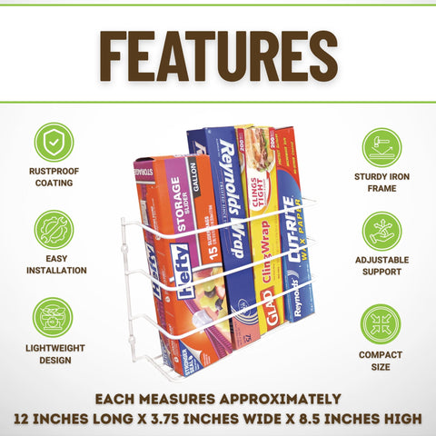 Close-up of Evelots plastic-coated metal construction that resists rust in the kitchen.