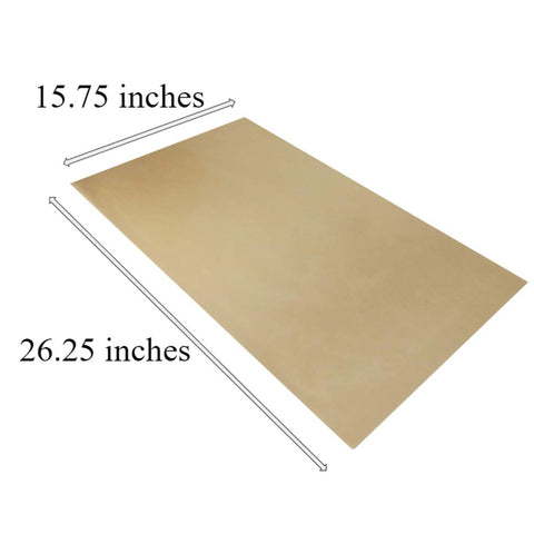 Evelots Vermont-based brand liner displayed beside oven racks for durability.