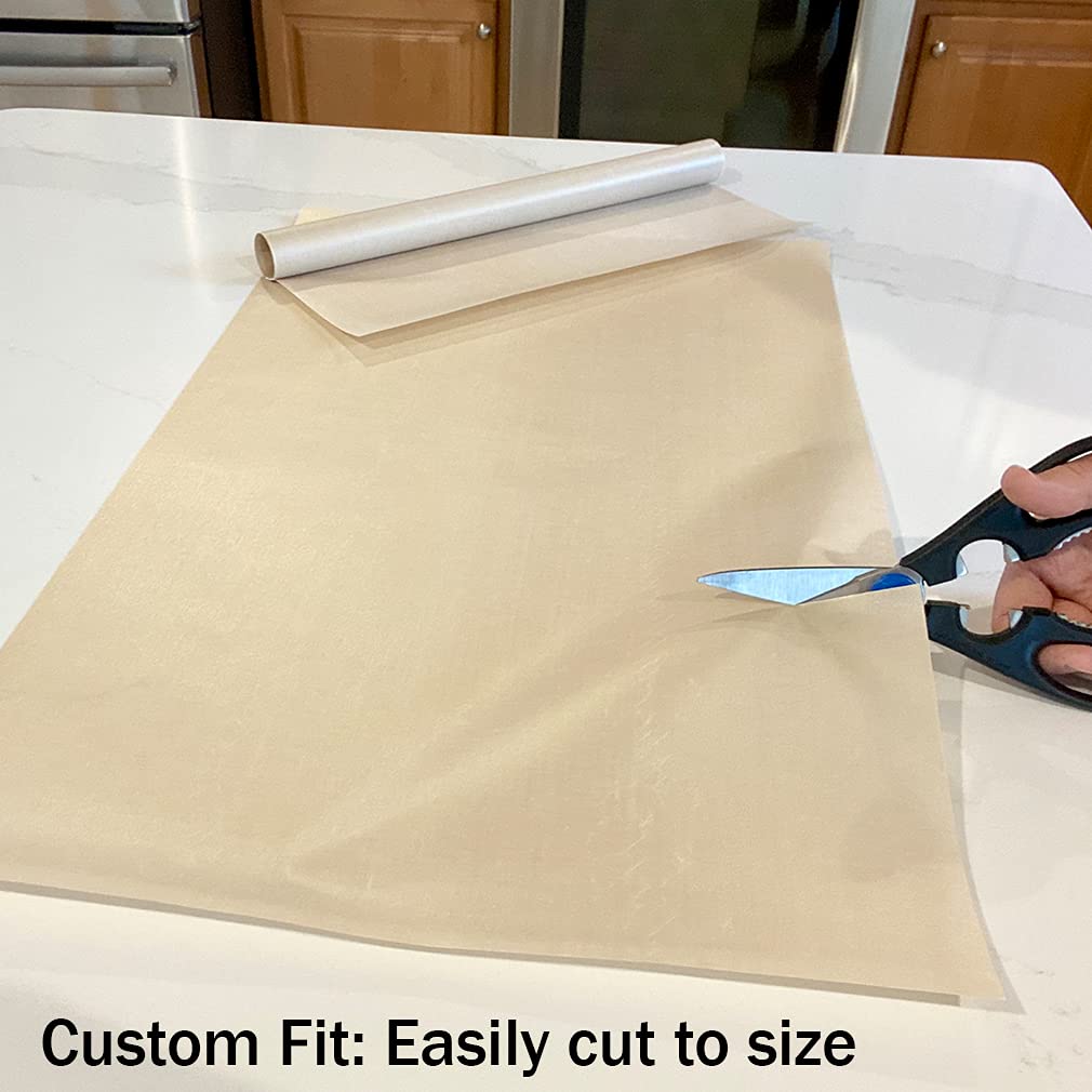 Evelots reusable liner ready for hand washing after cooking.