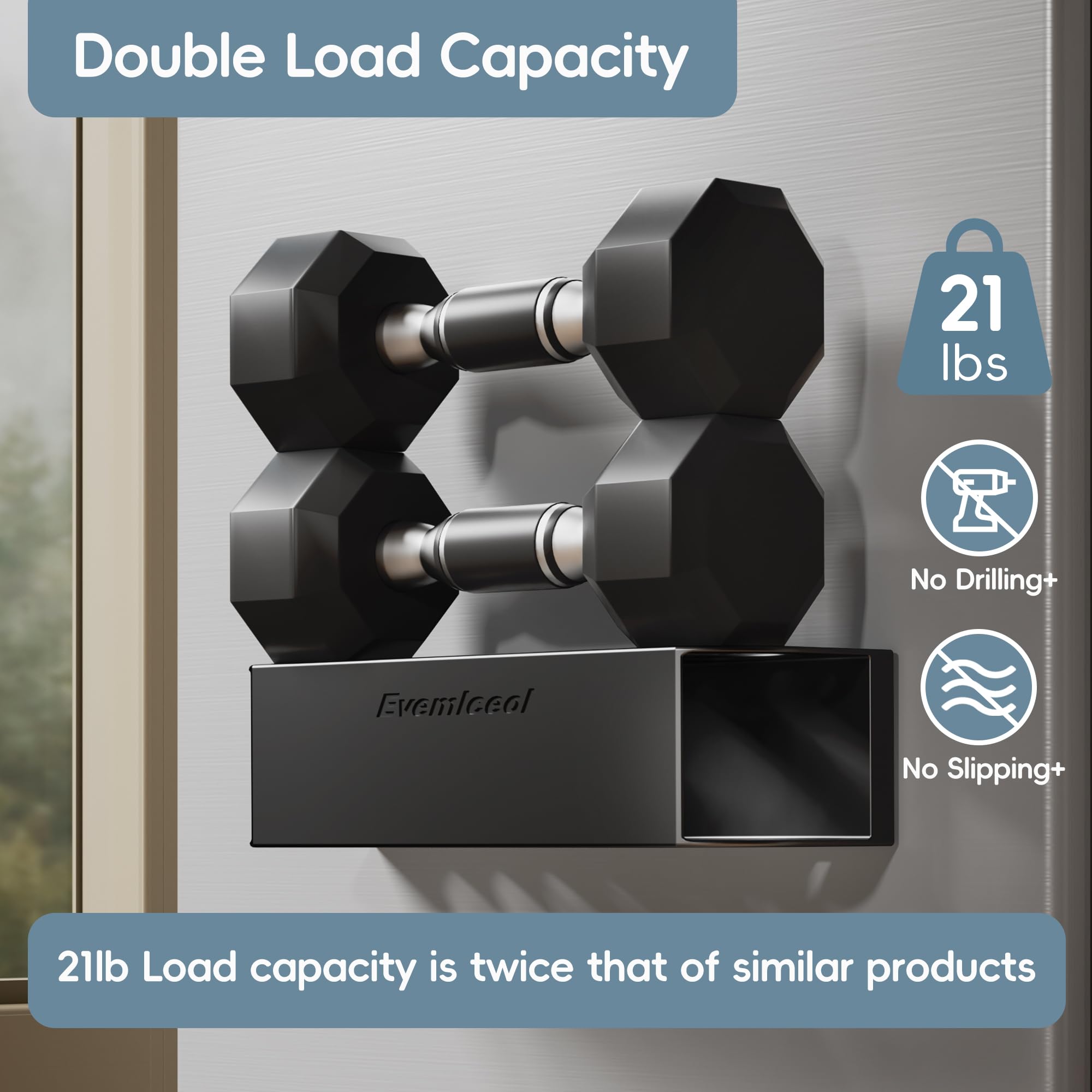 Evemlceol removable bottom tray simplifies cleaning spills and residue.