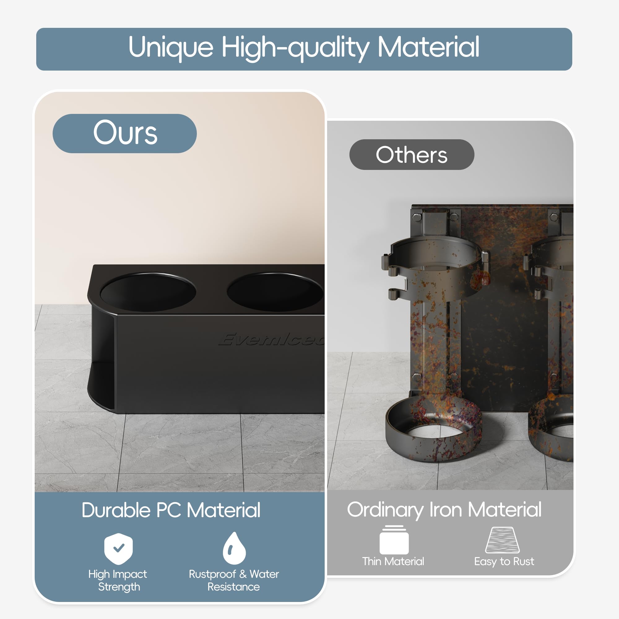 Evemlceol space-saving fridge mount maximizes vertical storage.