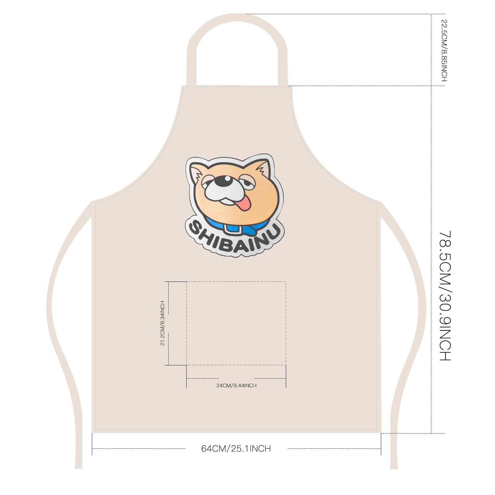 Evere Anime Apron ideal for dining room or casual meals.