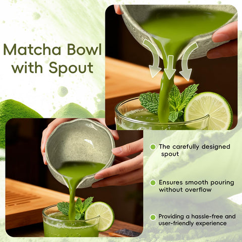 EVERECO Bamboo Scoop for accurate matcha portions