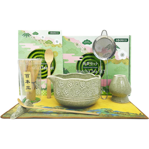 EVERECO Matcha Bowl with Spout for precise pouring during ceremony