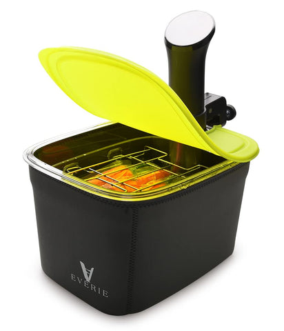 EVERIE 12-quart sous vide container with built-in rack for flexible layouts