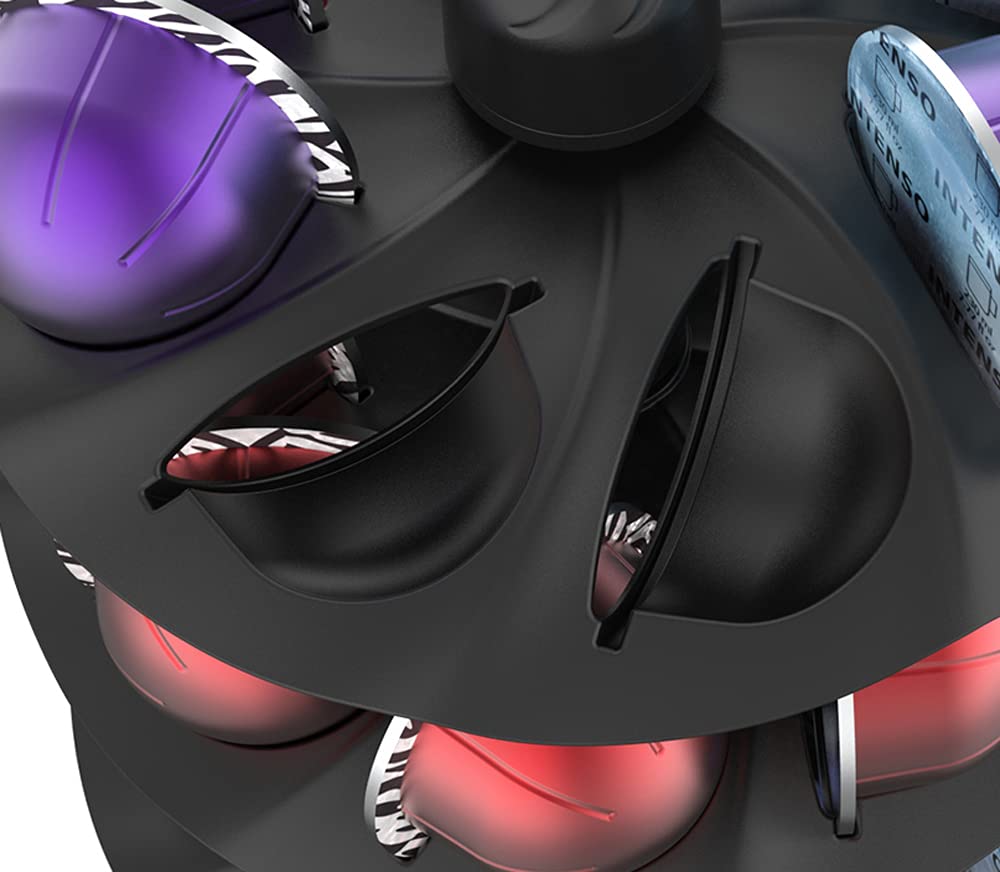 Everie compact base design fits slim countertops, saving space while presenting pods
