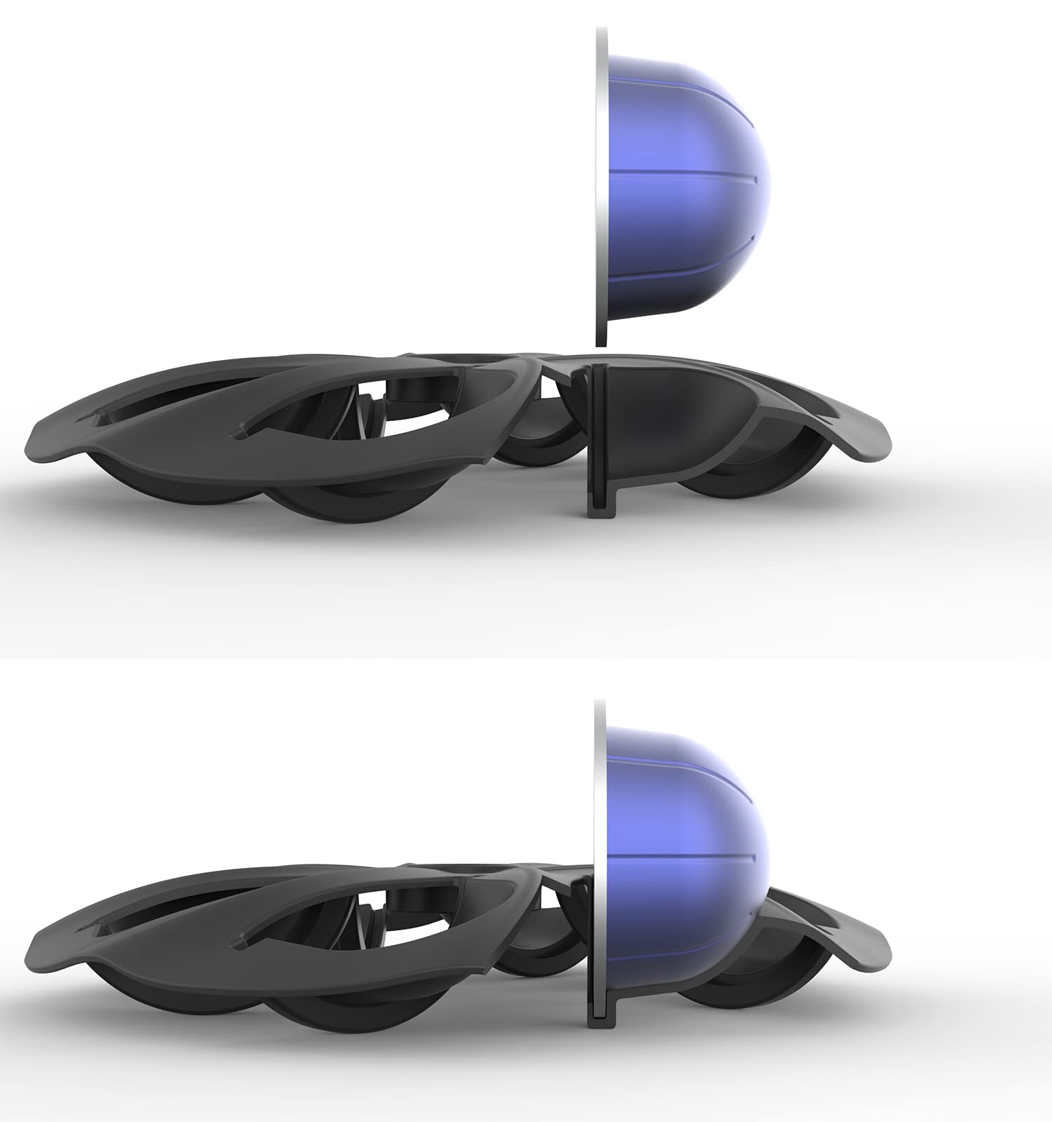 Everie ergonomic rotation knob enables easy one-handed pod access