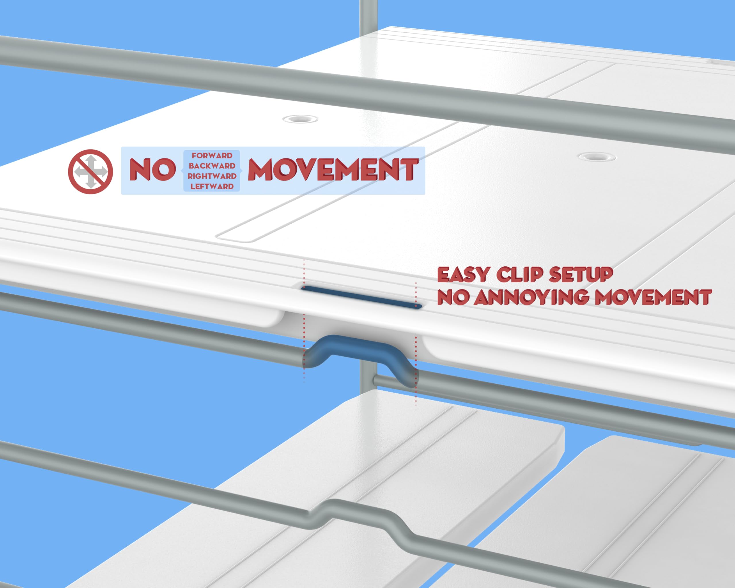 EVERIE extendable 3-tier holder extended side view highlights adjustable width.