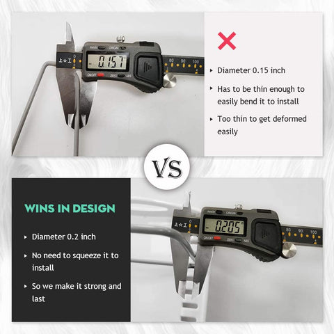 EVERIE heavy-pans holder uses 5mm wires for sturdy pan support