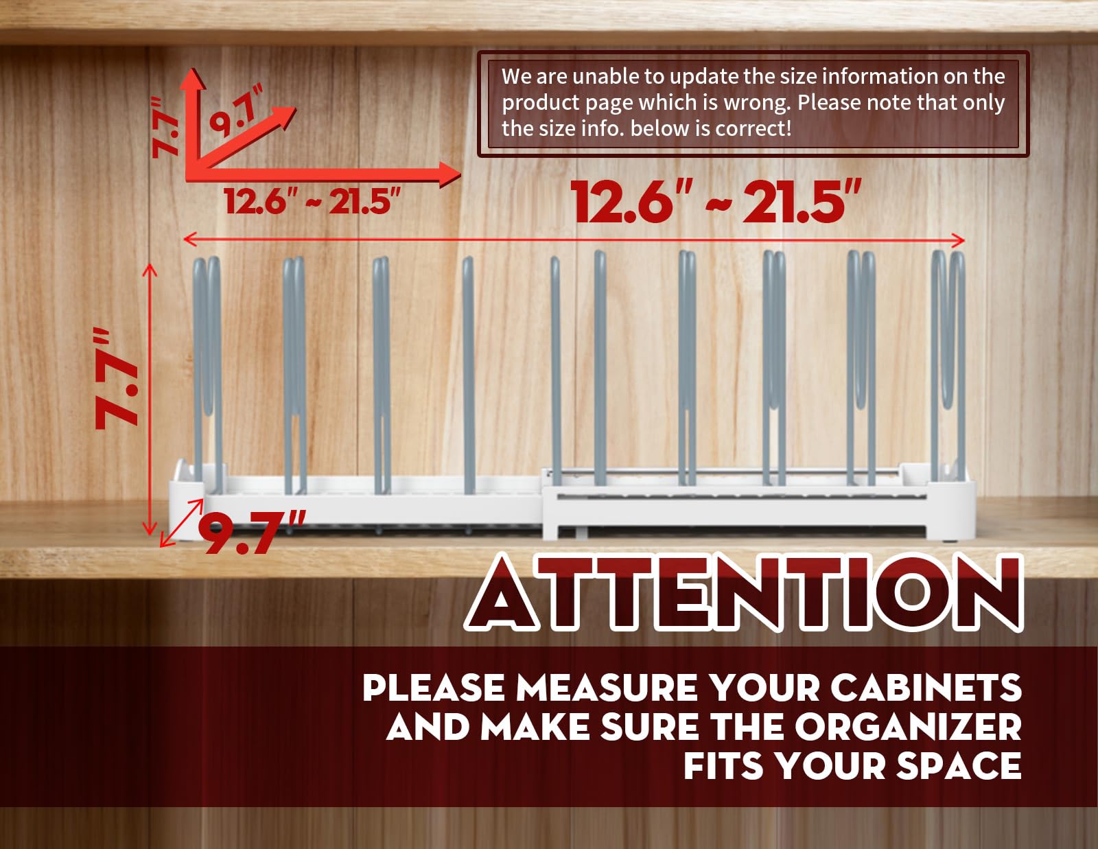 EVERIE lid and mold storage keeps lids, molds, and mats within reach