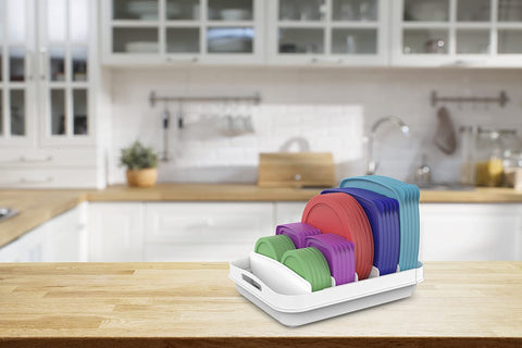EVERIE lid organizer securely locks to prevent loosening during use