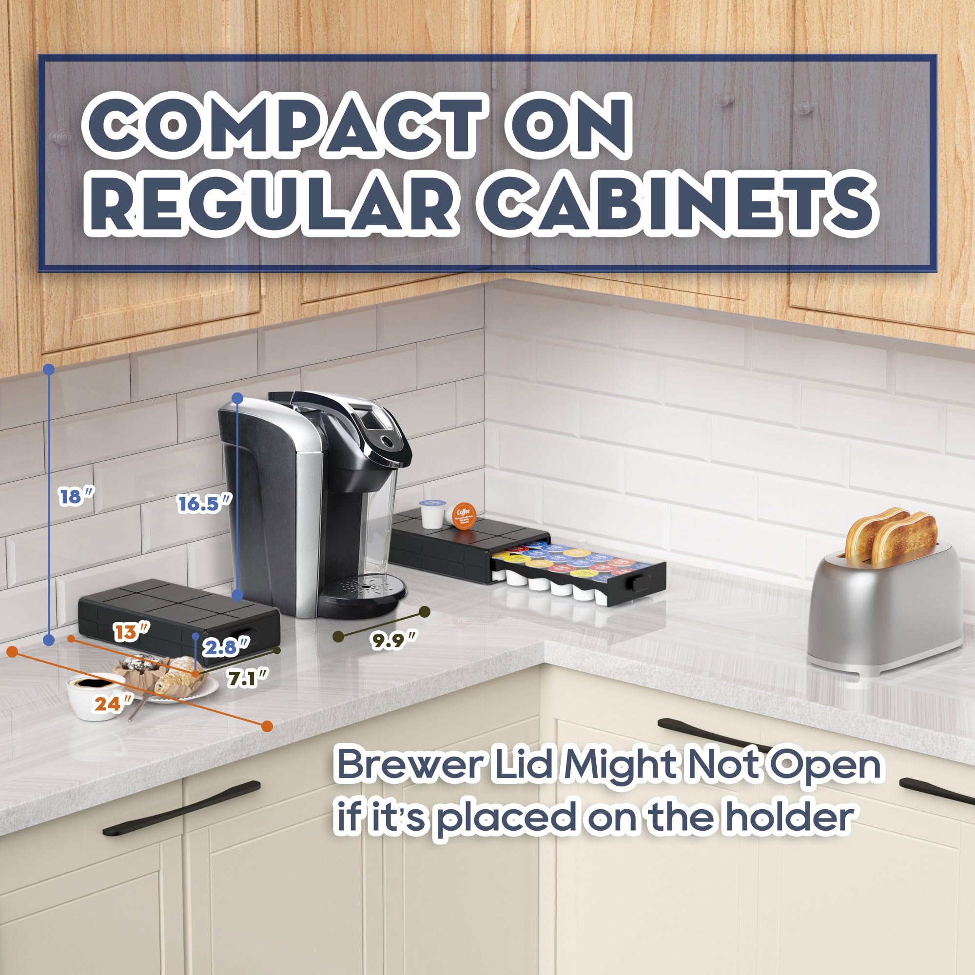 EVERIE organized pod storage keeps kitchen tidy and efficient