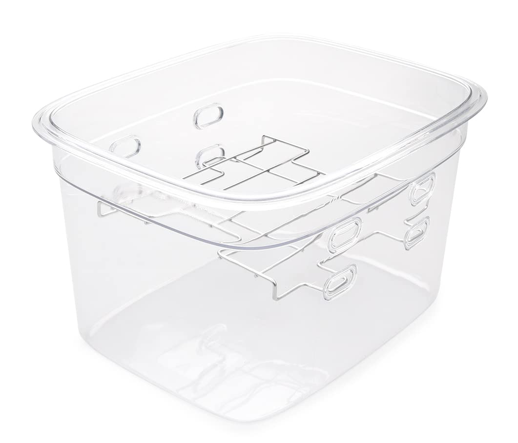 EVERIE ergonomic oval container with thickened lip for carrying