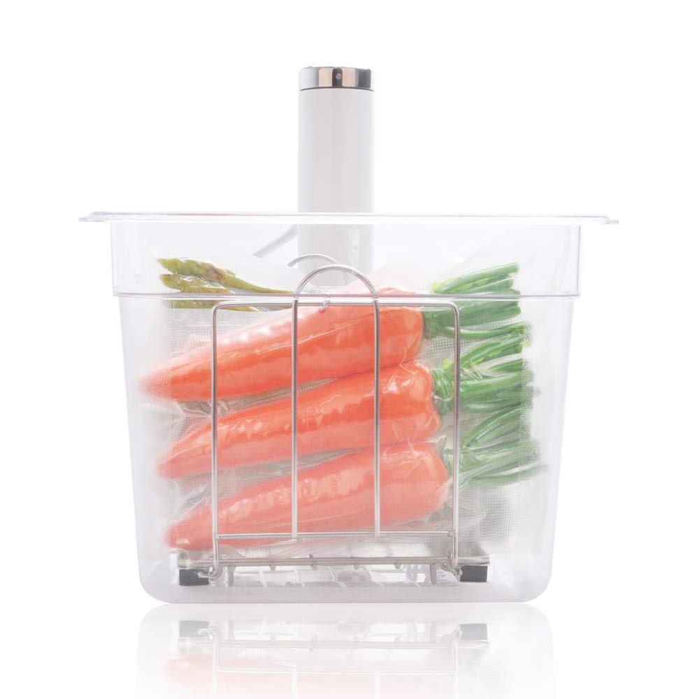 EVERIE weighted base design minimizes movement for precise water bath setup.