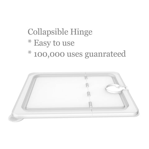 EVERIE sous-vide rack features adjustable dividers for even heat distribution.