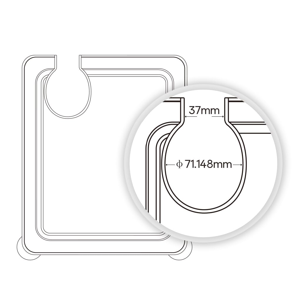 EVERIE universal silicone lid shown with collapsible design for refills