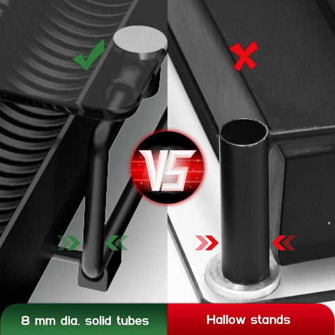 EVERIE sturdy metal frame supporting the glass drawer for lasting durability.