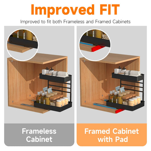 EVERIE top basket at four heights for flexible storage