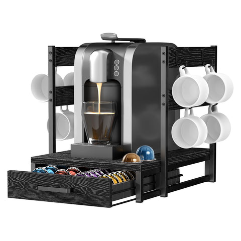 Evermagin coffee pod holder with Vertuo drawer keeps flavors organized and within reach.