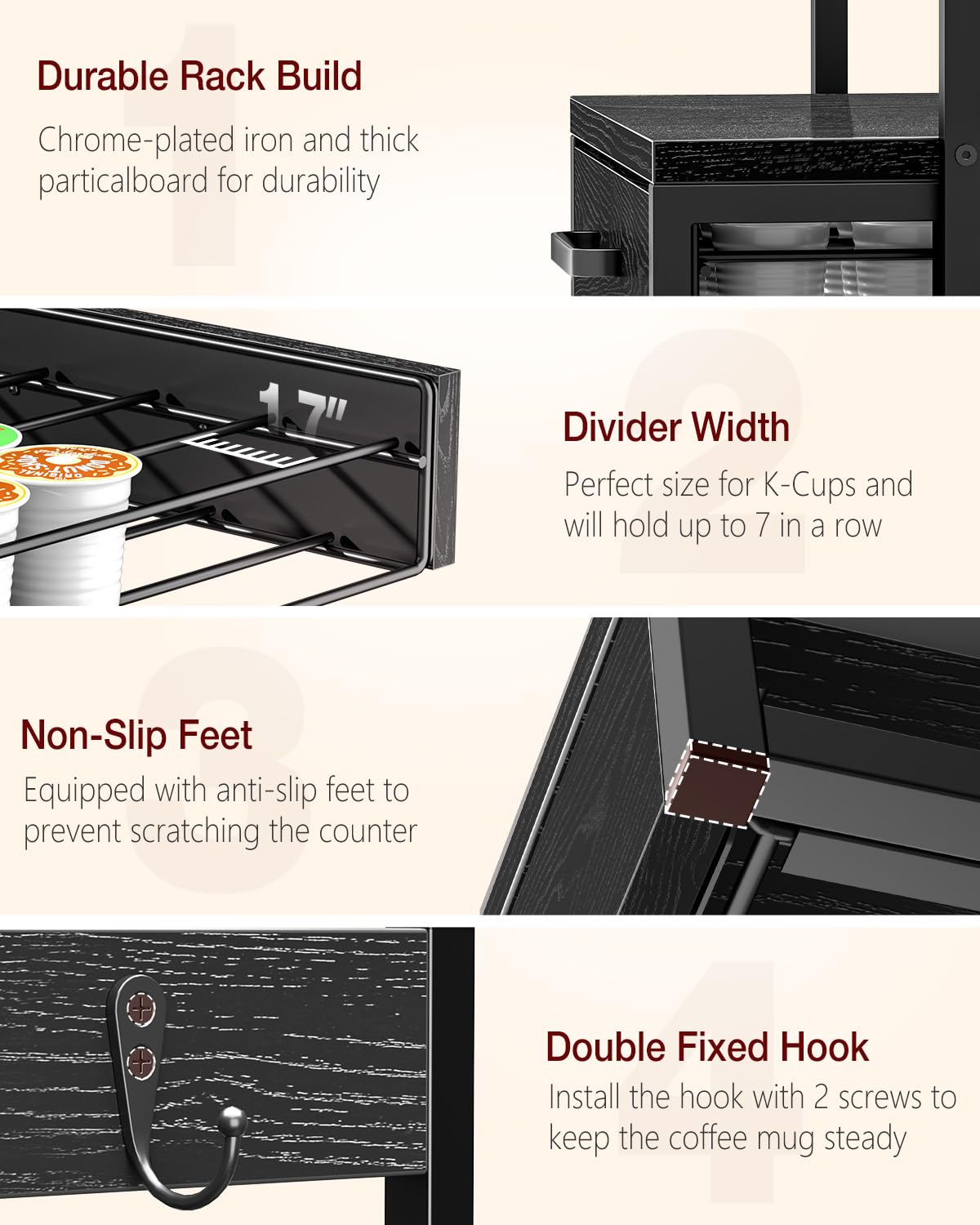 Evermagin compact K‑cup holder ideal for small kitchens.