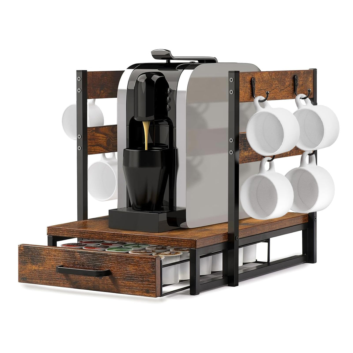 Evermagin K Cup Holder top view showing organized 35 pod rack for quick selection