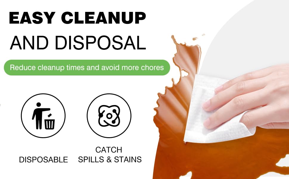Evershine easy-cleanup table cover ready for reuse after spills.