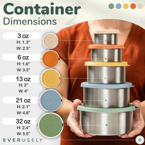 Everusely muted collection nesting boxes showcase space-saving design for compact kitchen storage.
