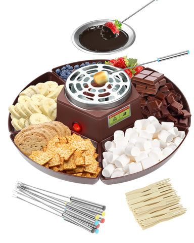 Evjeal Smores Kit fondue electric warmer for quick indoor melts