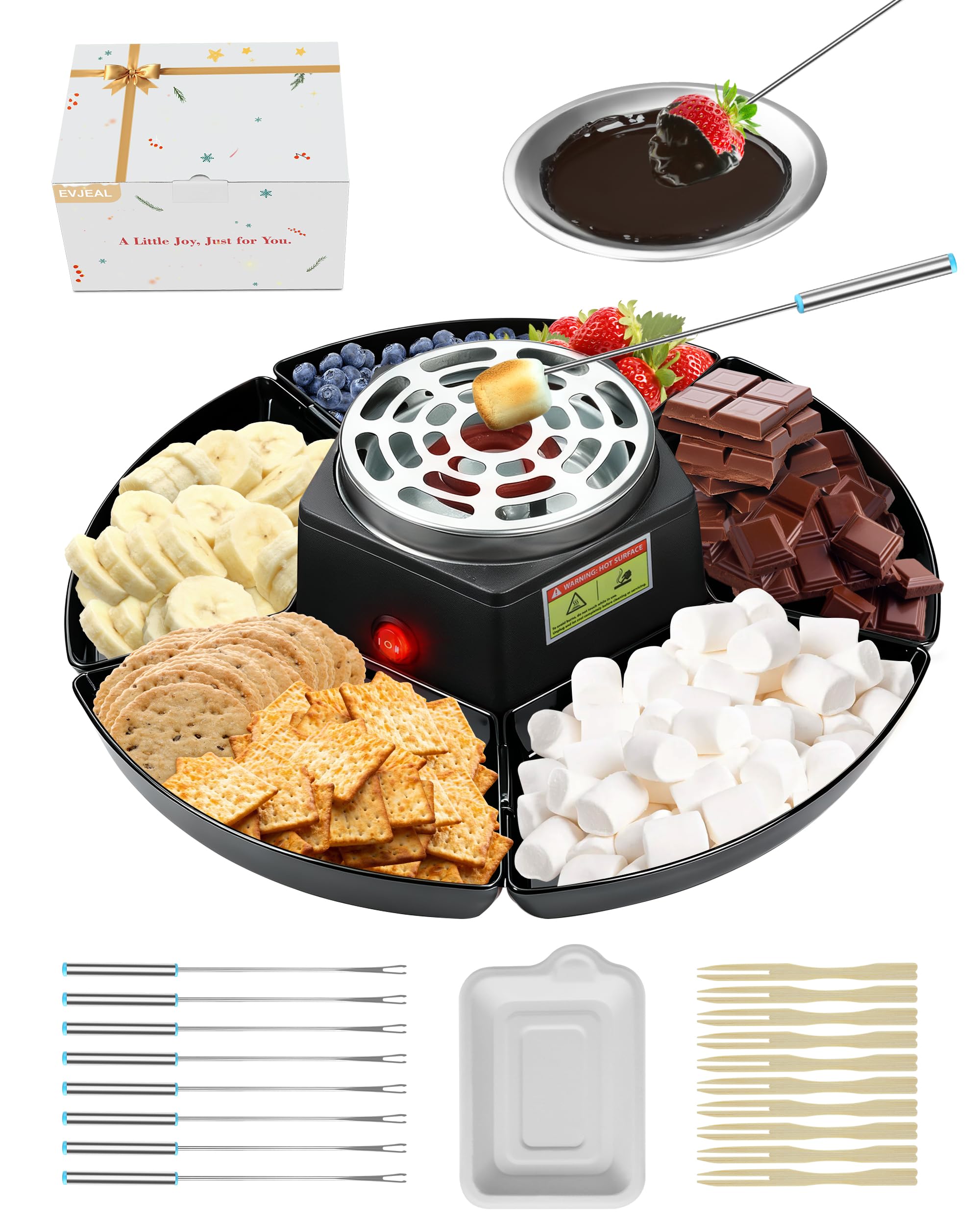 Evjeal Smores Kit Roaster close-up, ideal for movie night gatherings.